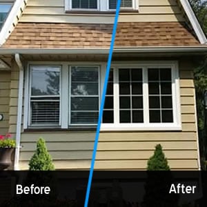 Double hung windows converted to casement windows with grids. Low E glass and argon gas.