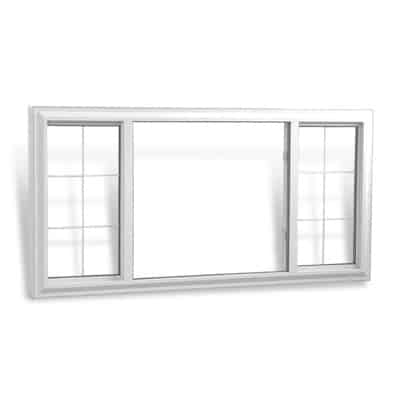 Add two end sliders to a picture window when you need ventilation.