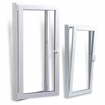 Tilt & Turn windows tilt inward at the top for ventilation and hinge at the side to swing in for easy cleaning and egress.
